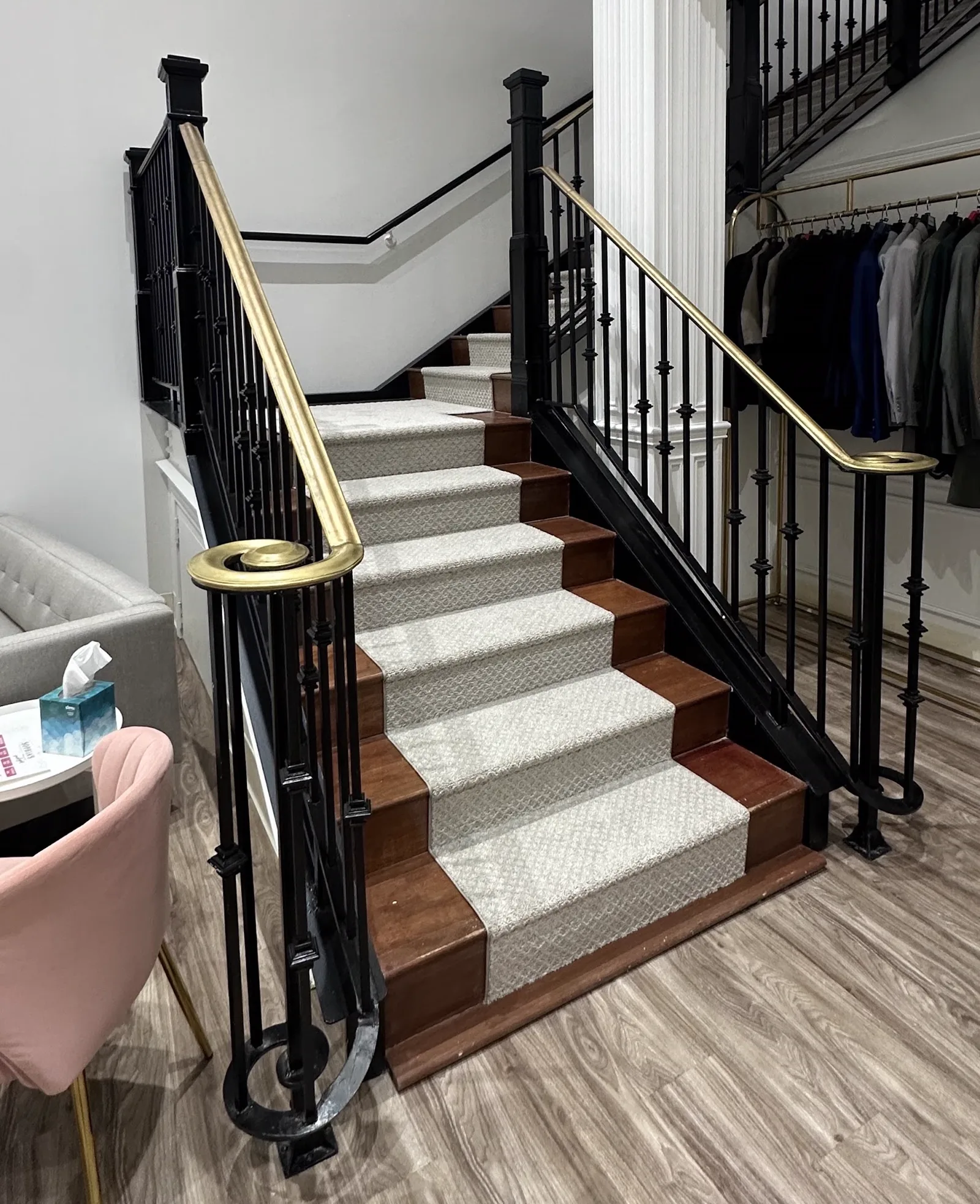 Stair carpet installation in Greater Indianapolis
